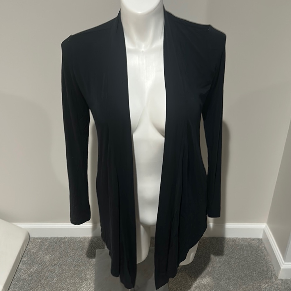 Peach black open cardigan‎ size XS